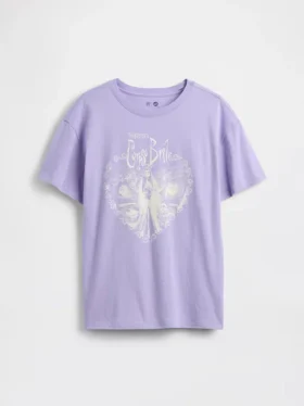 Grafisk T-shirt i oversized-modell för barn
