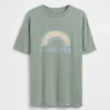 Grafisk T-shirt i oversized-modell för barn