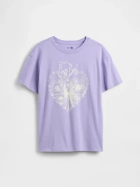 Grafisk T-shirt i oversized-modell för barn