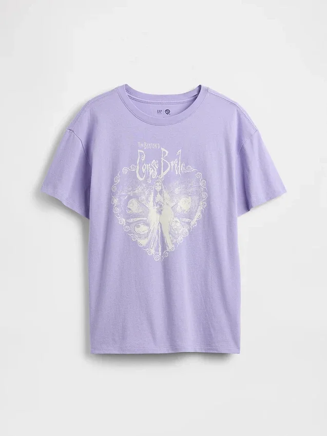 Grafisk T-shirt i oversized-modell för barn