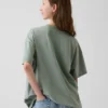 Grafisk T-shirt i oversized-modell för barn