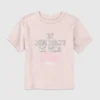 Grafisk T-shirt med motivet ”Toddler Mean Flickor – On Wednesdays We Wear Pink”