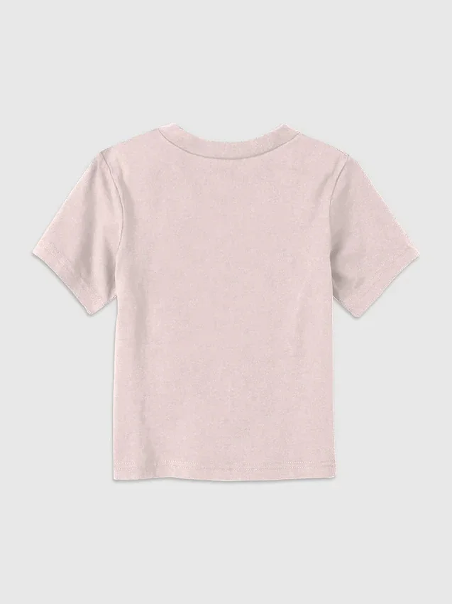 Grafisk T-shirt med motivet ”Toddler Mean Flickor – On Wednesdays We Wear Pink”