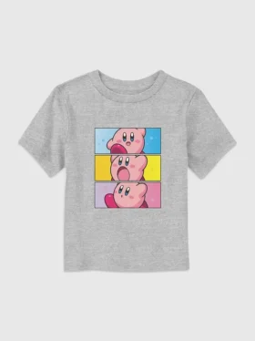 Grafisk T-shirt med Nintendo Kirby-paneler för småbarn