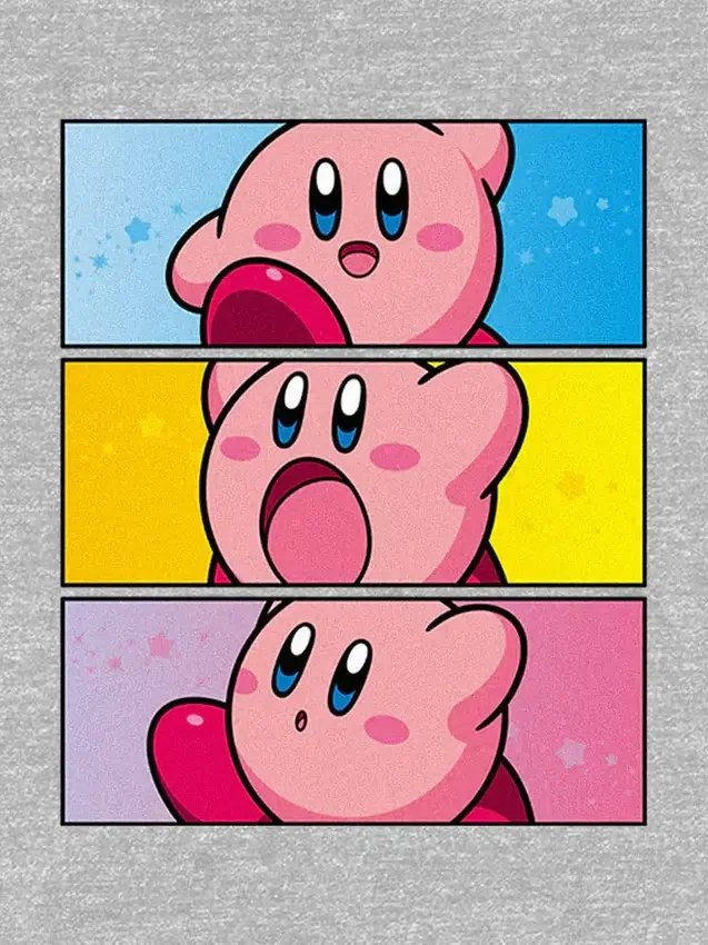 Grafisk T-shirt med Nintendo Kirby-paneler för småbarn