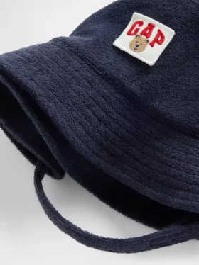 Handduk i frotté för Baby & Småbarn – Brannan Bear-logotyp, hatt