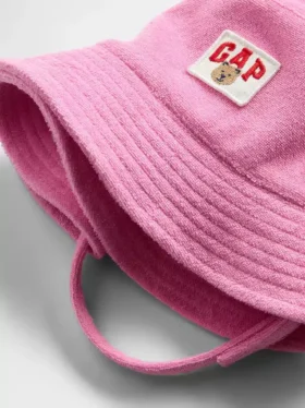 Handduk i frotté för Baby & Småbarn – Brannan Bear-logotyp, hatt
