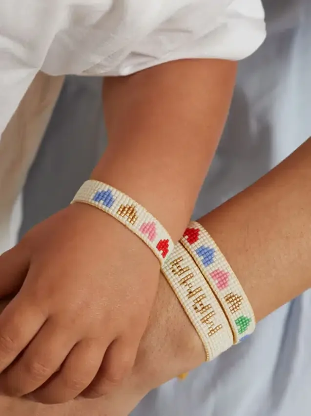 Hart Mini and Me Rainbow Hearts-armbandsset