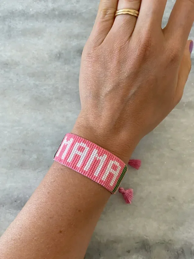 Hart Pink Mama-armband