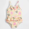 Heldress för baby & småbarn med solrosmönster