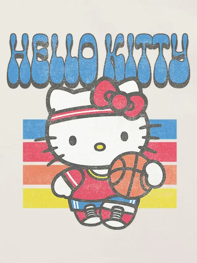 Hello Kitty-T-shirt med basketmotiv för småbarn