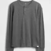 Henley-T-shirt i avslappnad passform för barn