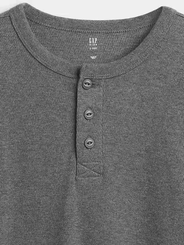 Henley-T-shirt i avslappnad passform för barn