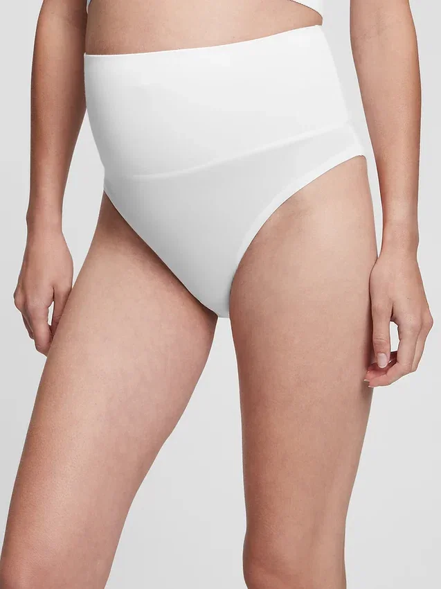 Högmidjad stretchbikini för mammakläder och nyblivna mammor