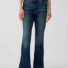 Högmidjade 70-talsinspirerade flare-Jeans för barn