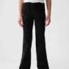 Högmidjade 70-talsinspirerade flare-Jeans för barn