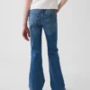 Högmidjade 70-talsinspirerade flare-Jeans för barn