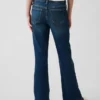 Högmidjade 70-talsinspirerade flare-Jeans för barn