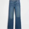 Högmidjade 70-talsinspirerade flare-Jeans för barn