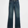 Högmidjade 70-talsinspirerade flare-Jeans för barn