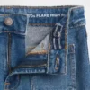 Högmidjade 70-talsinspirerade flare-Jeans för barn