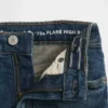 Högmidjade 70-talsinspirerade flare-Jeans för barn