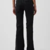Högmidjade 70-talsjeans med utsvängda ben