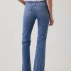 Högmidjade 70-talsjeans med utsvängda ben
