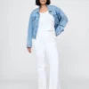 Högmidjade 70-talsjeans med utsvängda ben