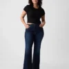 Högmidjade 70-talsjeans med utsvängda ben