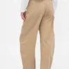Högmidjade byxor i corduroy