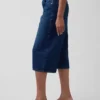 Högmidjade culotte-jeans med bälte