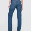 Högmidjade, raka jeans i 90-talsstil
