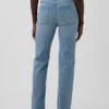 Högmidjade, slanka raka Jeans med tvinnade sömmar i 90-talsstil