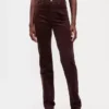 Högmidjade slim straight-Jeans i corduroy i 90-talsstil