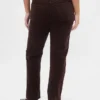 Högmidjade slim straight-Jeans i corduroy i 90-talsstil