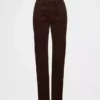 Högmidjade slim straight-Jeans i corduroy i 90-talsstil