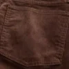 Högmidjade slim straight-Jeans i corduroy i 90-talsstil