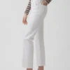 Högmidjade, smala, raka cropped-Jeans i 90-talsstil