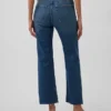 Högmidjade, smala, raka cropped-Jeans i 90-talsstil