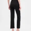 Högmidjade, smala, raka cropped-Jeans i 90-talsstil