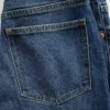 Högmidjade, smala, raka cropped-Jeans i 90-talsstil