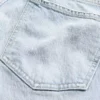 Högmidjade, smala, raka cropped-Jeans i 90-talsstil