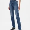 Högmidjade, smala raka Jeans i 90-talsstil