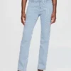 Högmidjade, smala raka Jeans i 90-talsstil