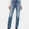 Högmidjade, smala raka Jeans i 90-talsstil