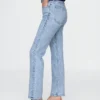 Högmidjade, smala raka Jeans i 90-talsstil
