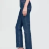 Högmidjade, smala raka Jeans i 90-talsstil