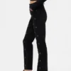 Högmidjade, smala raka Jeans i 90-talsstil