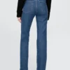 Högmidjade, smala raka Jeans i 90-talsstil